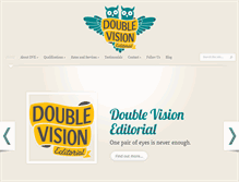 Tablet Screenshot of doublevisioneditorial.com